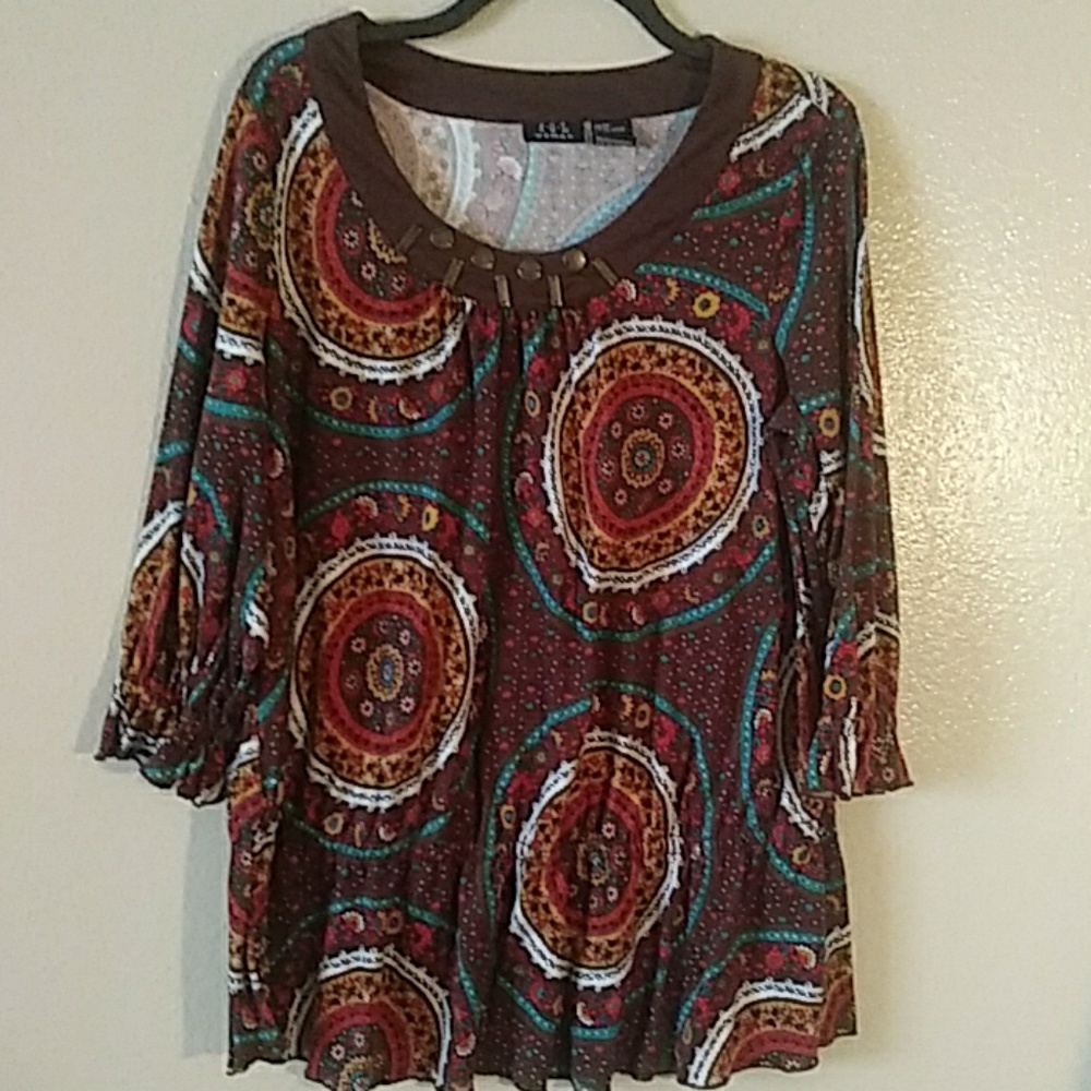 3 for $21 Blouse gather at waist N sleeves
